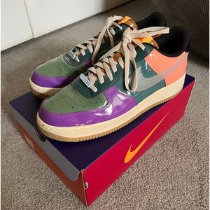 Size 13 Nike Air Force 1 Low x UNDEFEATED / Multicolored: Wild Berry